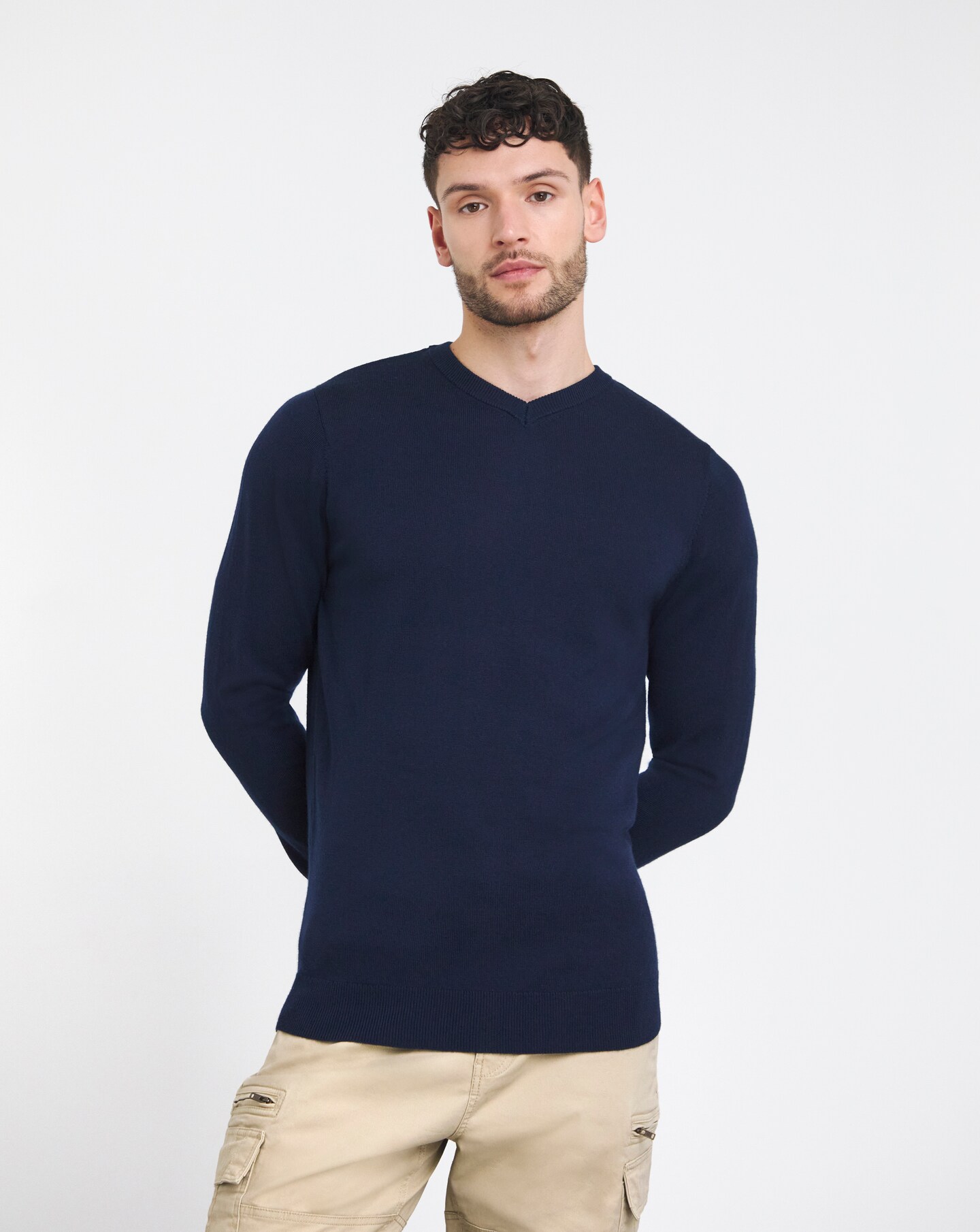 Men's v neck sweaters for clearance sale