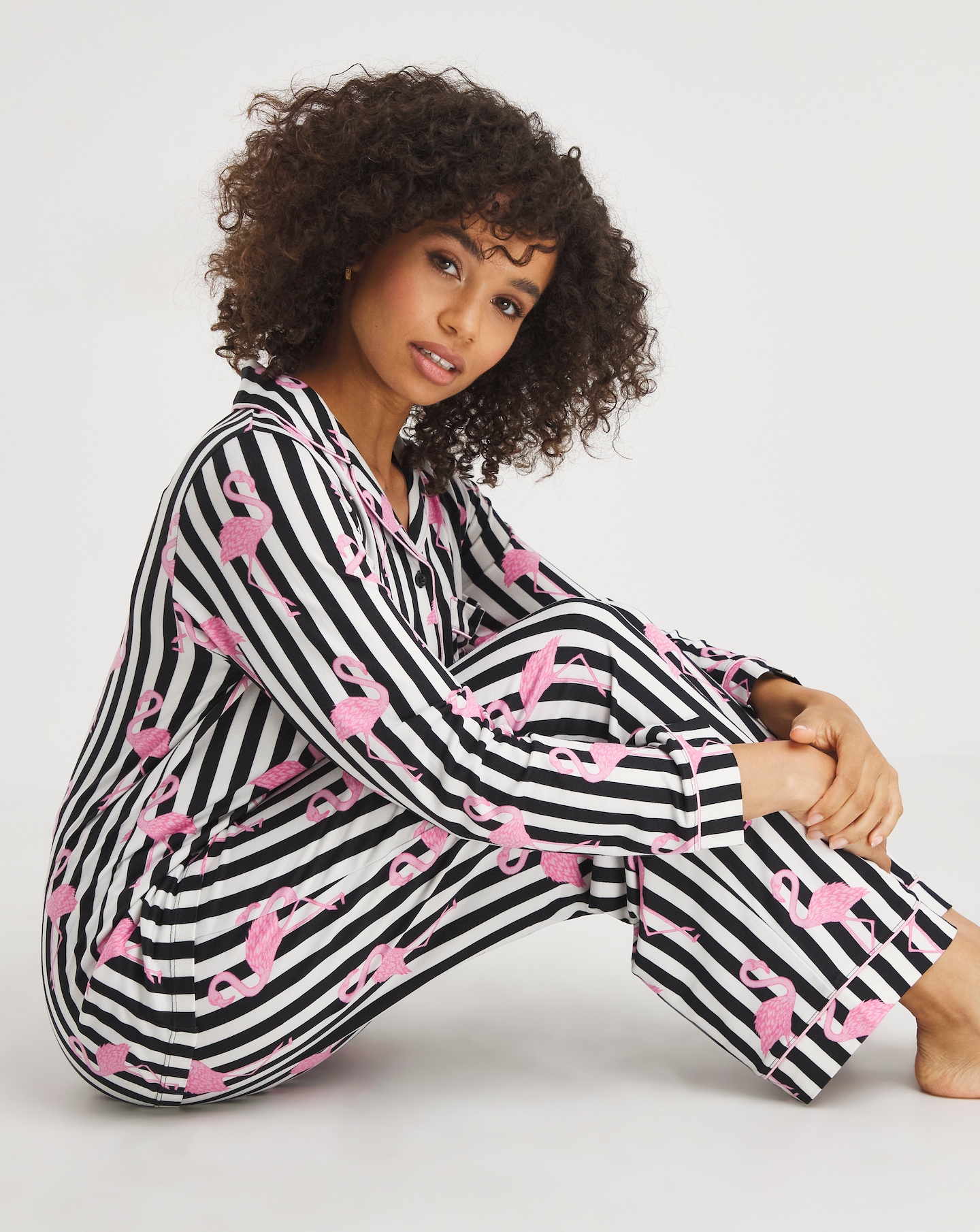 Chelsea Peers Flamingo Print PJ Set Oxendales