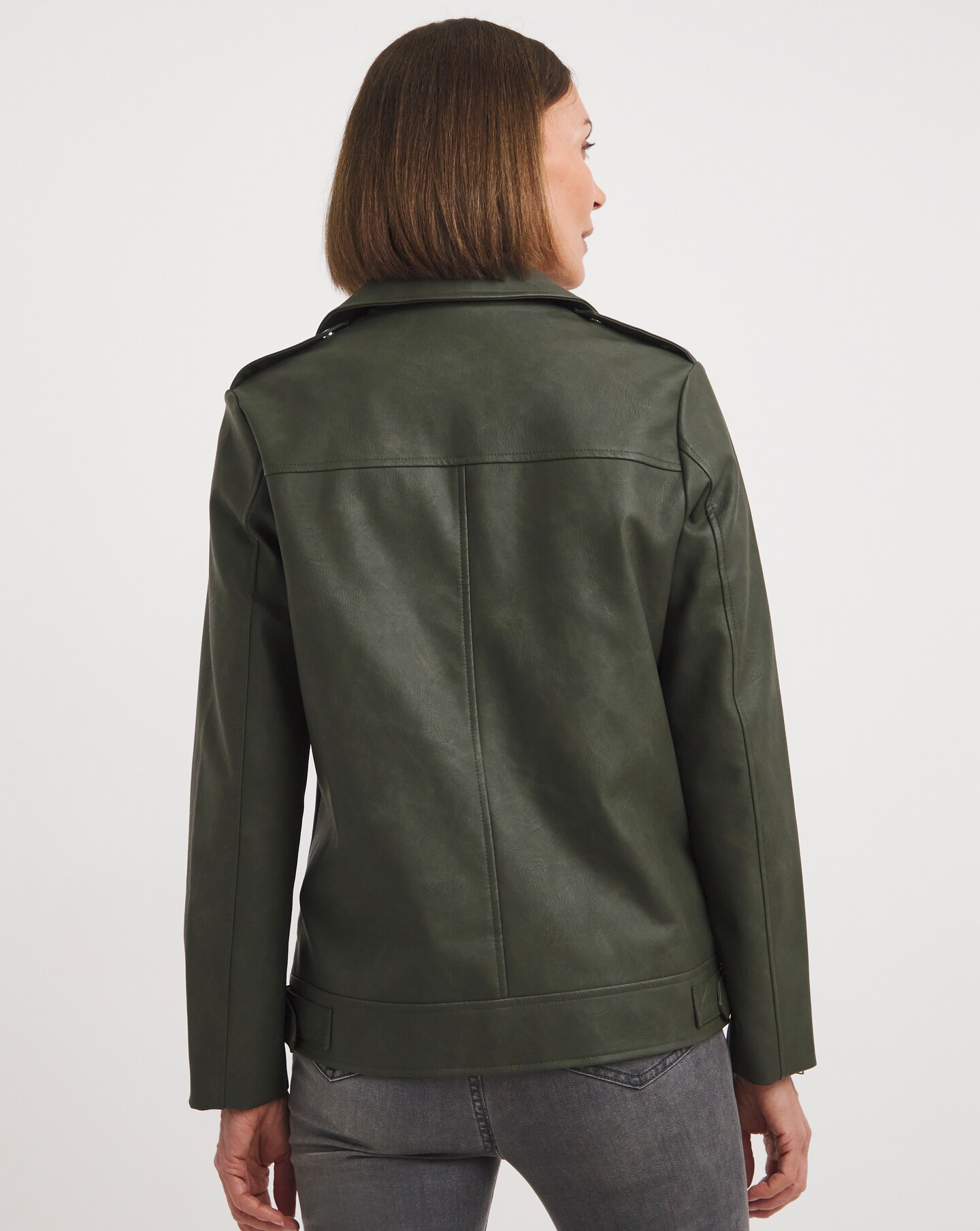 Joanna hope shop longline leather jacket