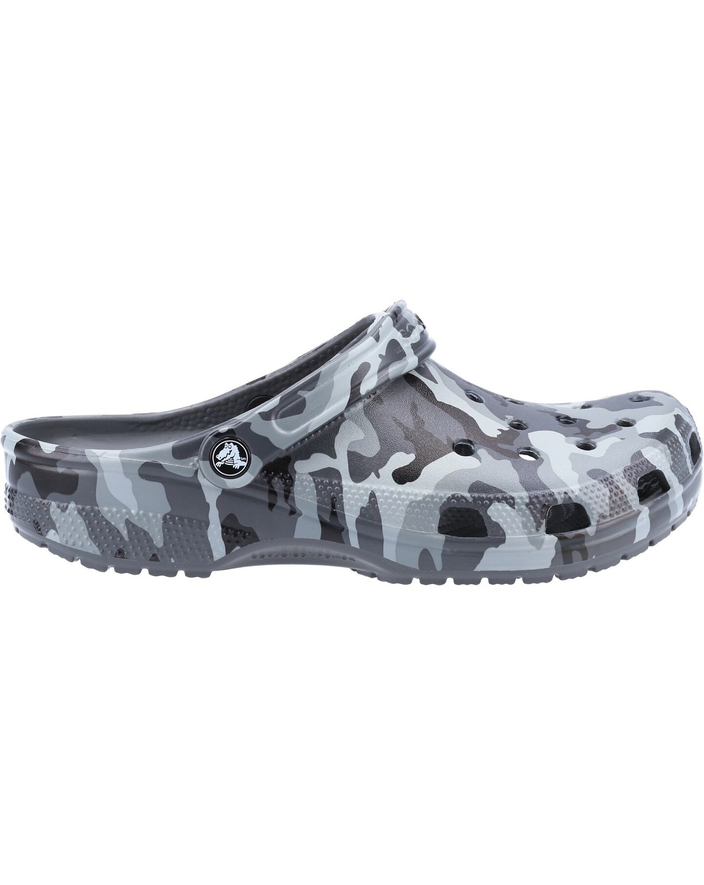 Camouflage croc flip store flops