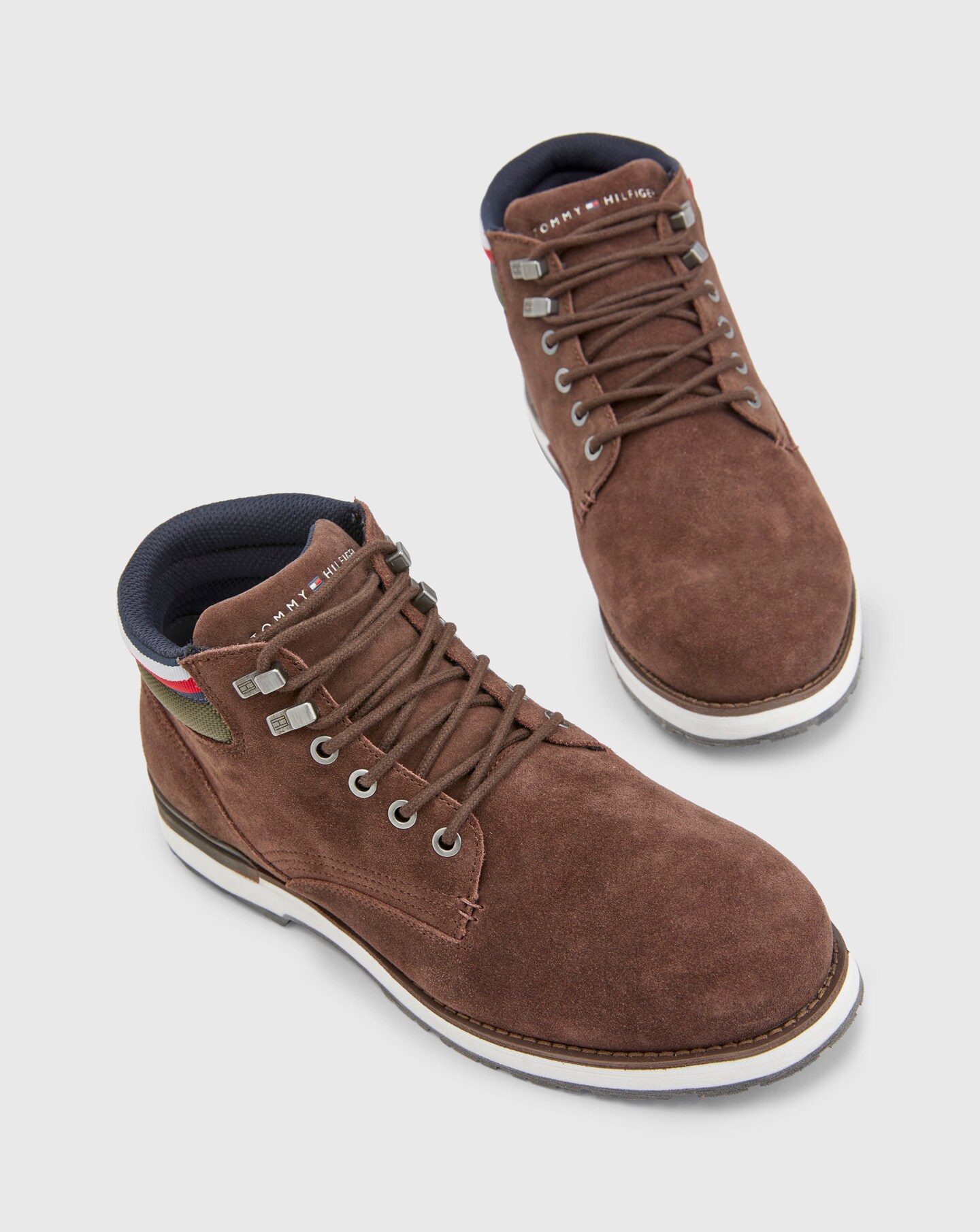 tommy hilfiger outdoor suede boot