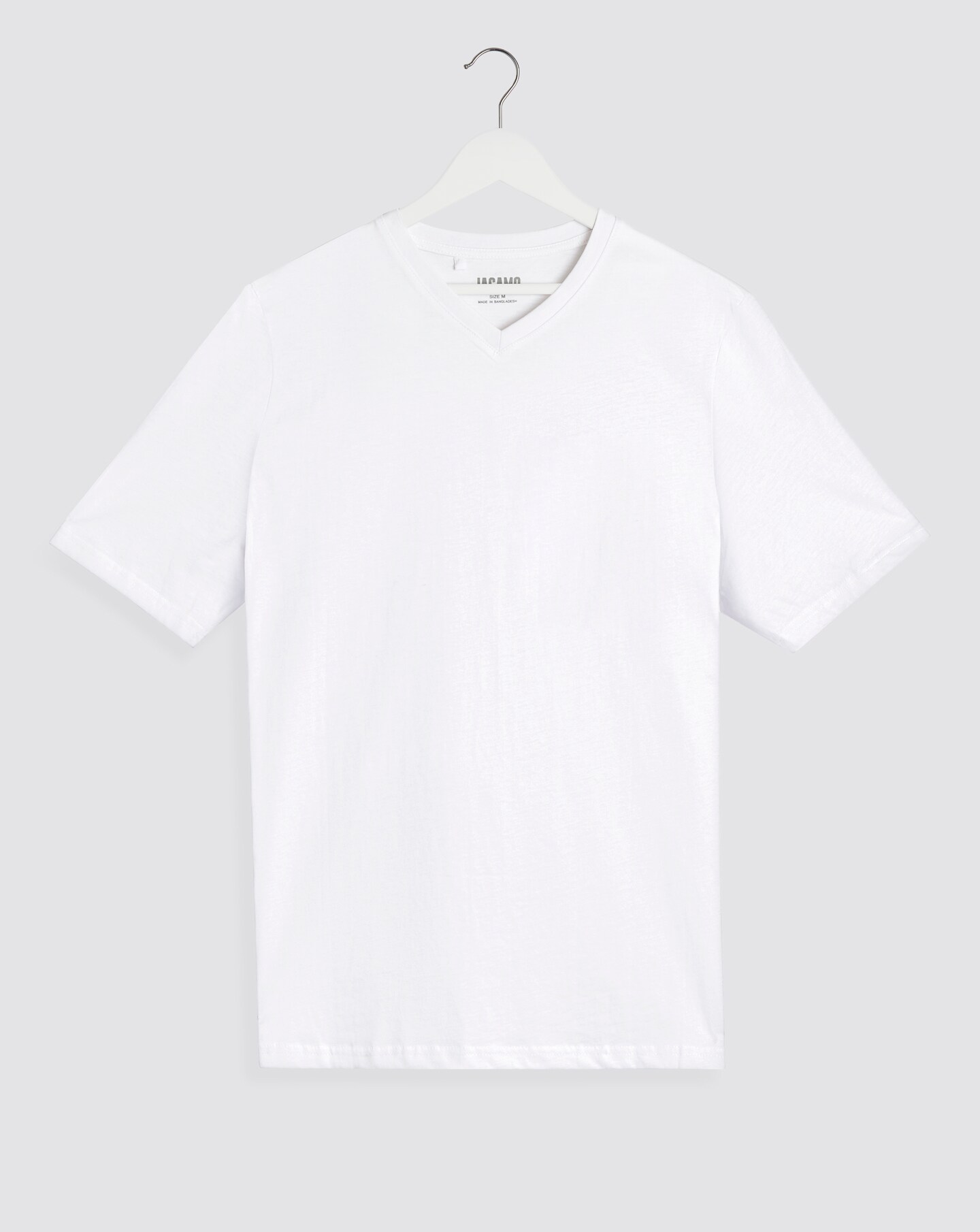 Mens plain white clearance v neck t shirts