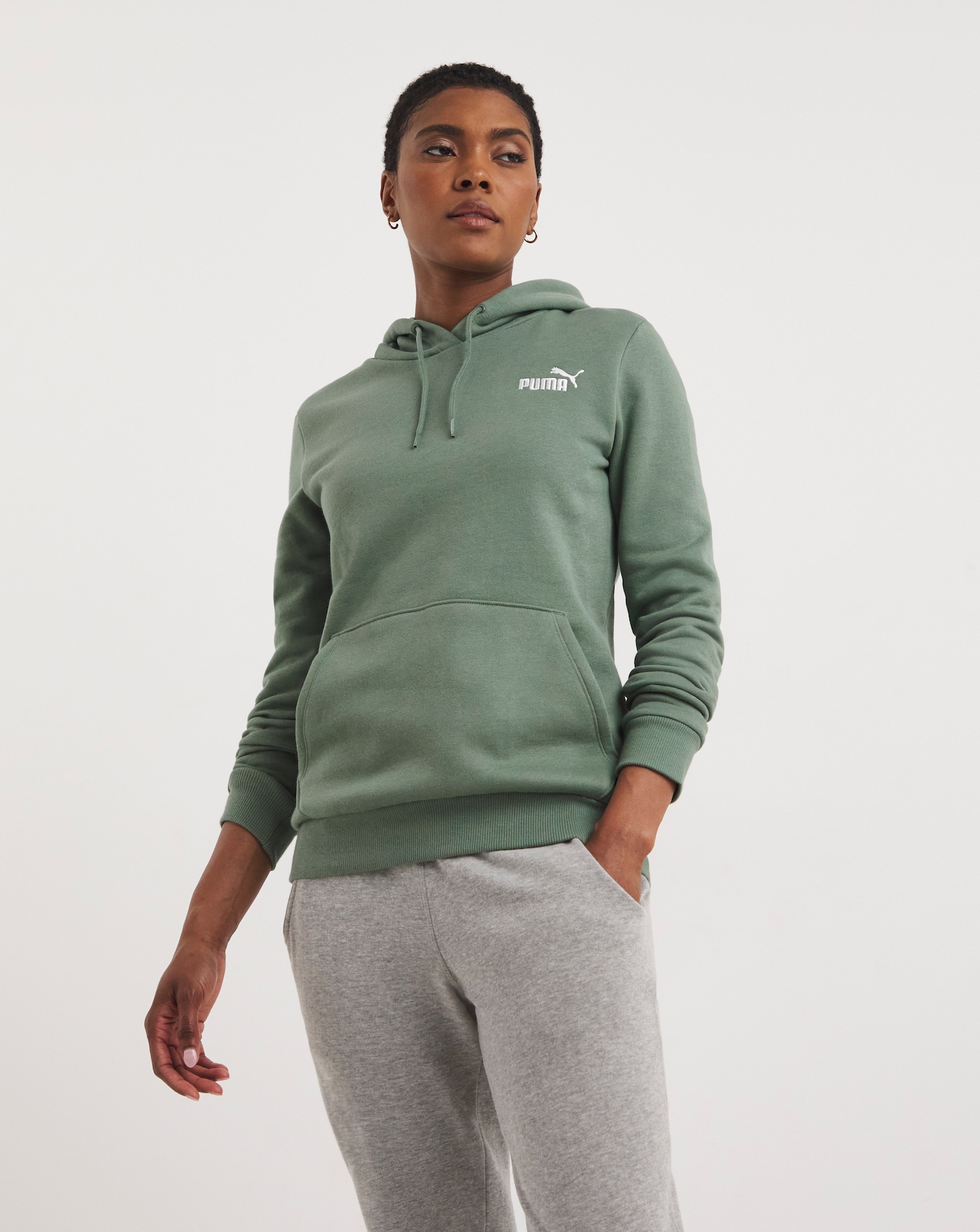 Olive puma outlet hoodie