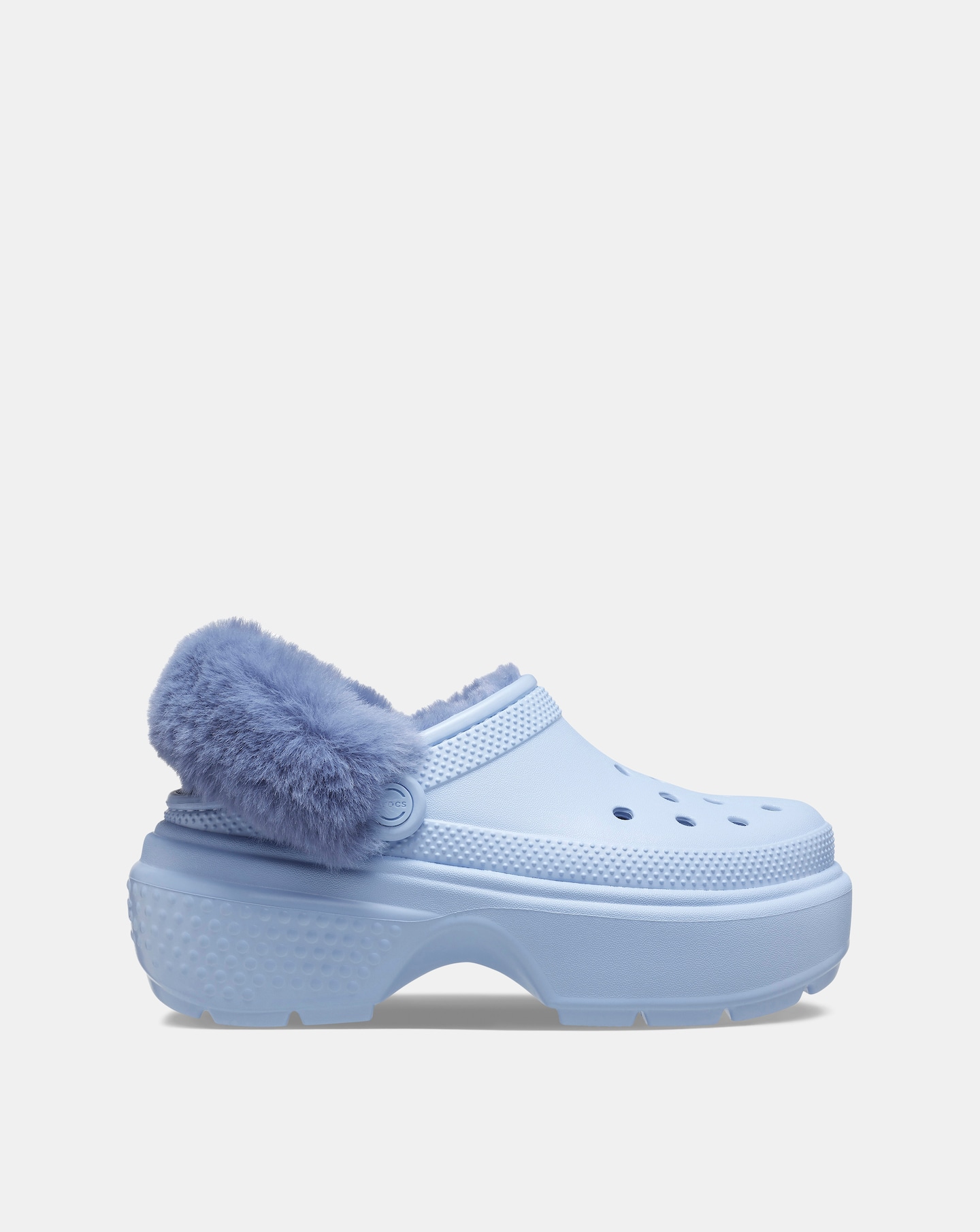 Mineral blue 2025 crocs no fur